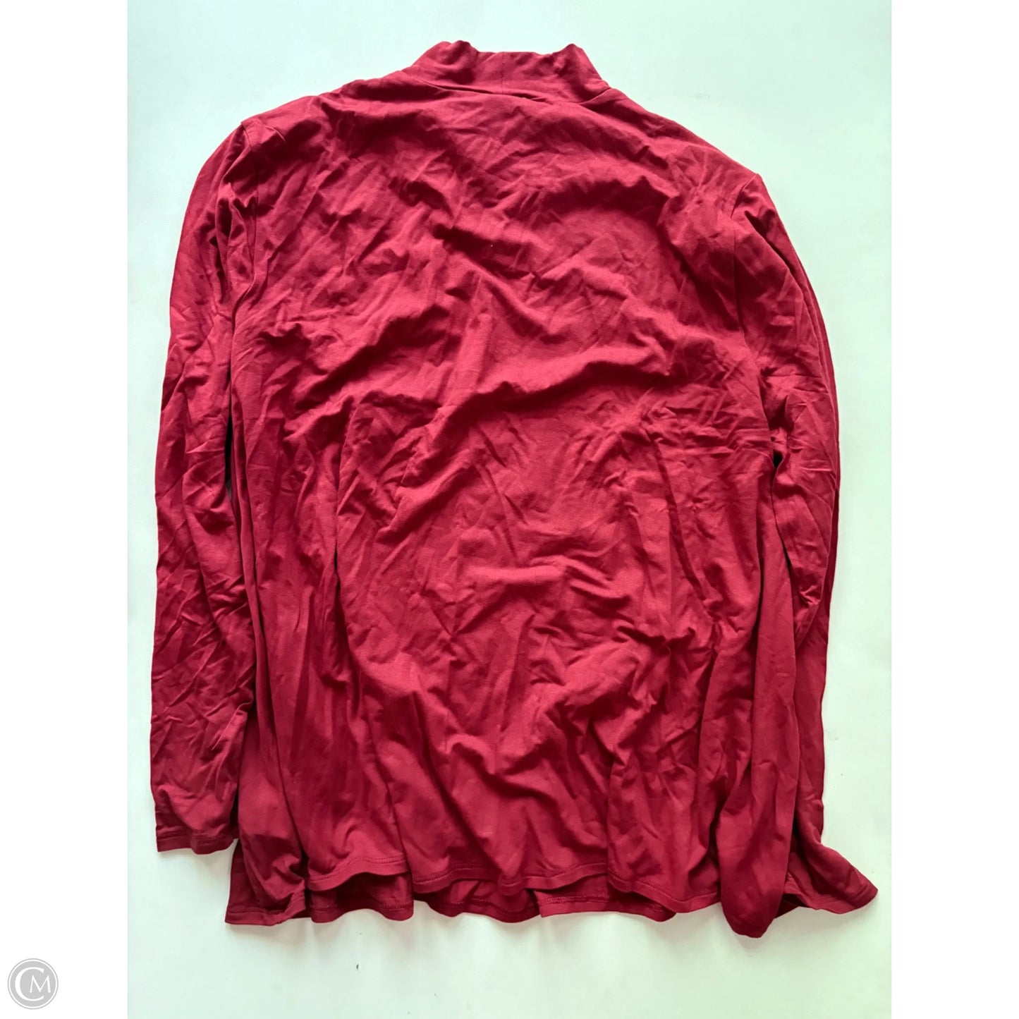 Blouse Long Sleeve By Old Navy In Red, Size: Xl