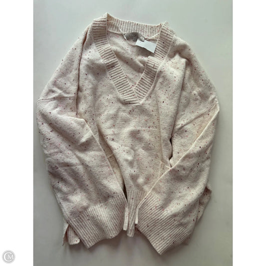 Sweater By Loft In Cream, Size: Xxl