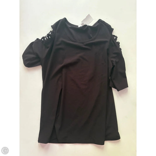 Blouse Long Sleeve By 89th And Madison In Black, Size: S