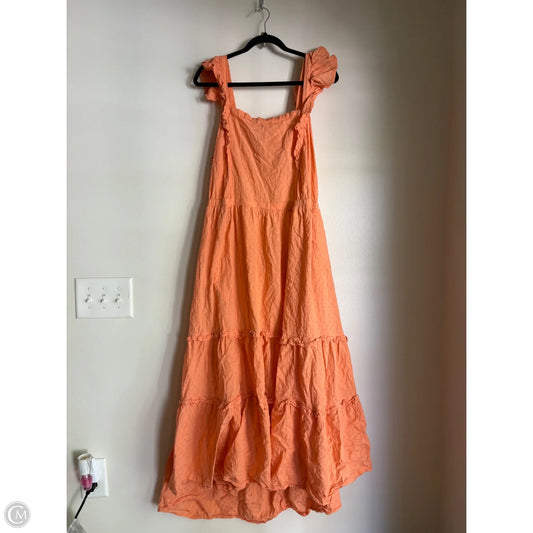 Dress Casual Midi By Universal Thread In Orange, Size: 2x