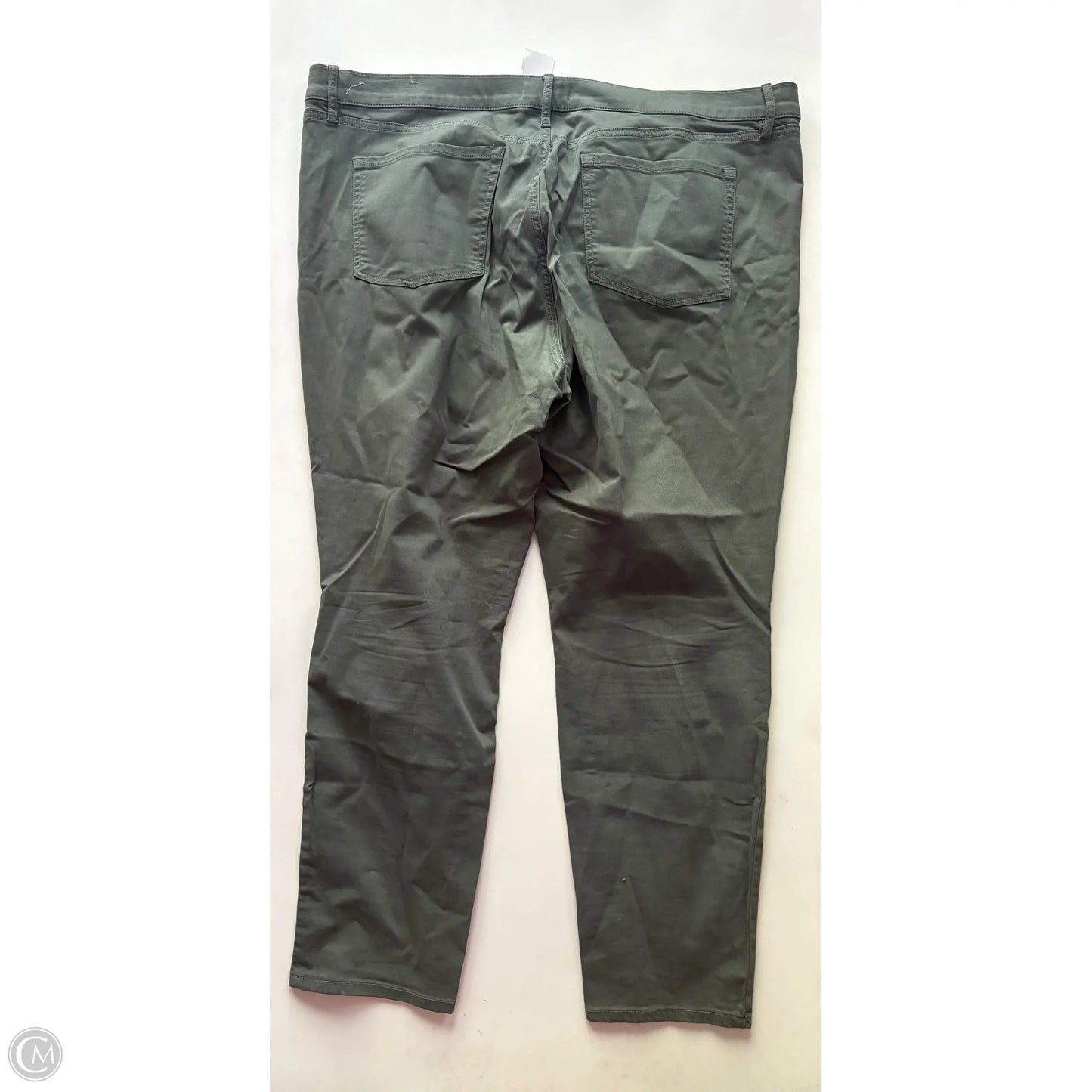 Jeans Skinny By Loft In Green, Size: 18