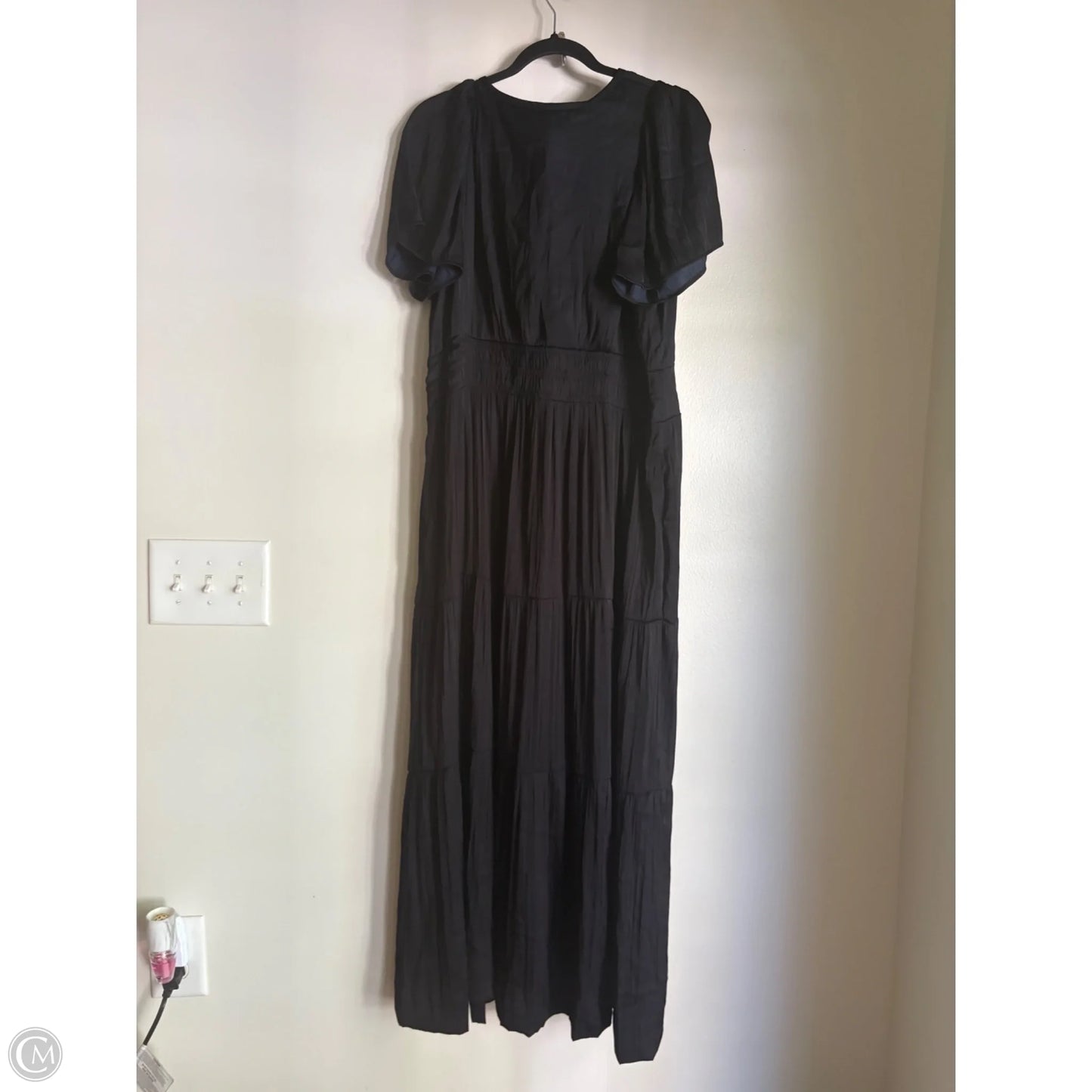 Dress Casual Midi By Anthropologie In Black, Size: 1x