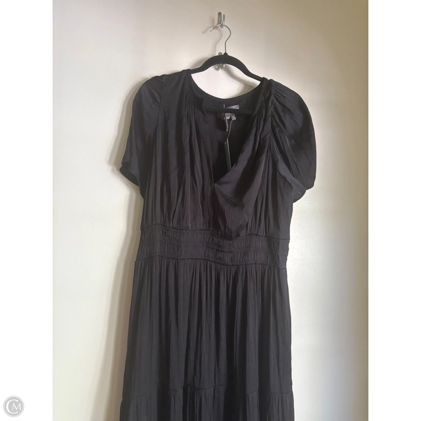 Dress Casual Midi By Anthropologie In Black, Size: 1x