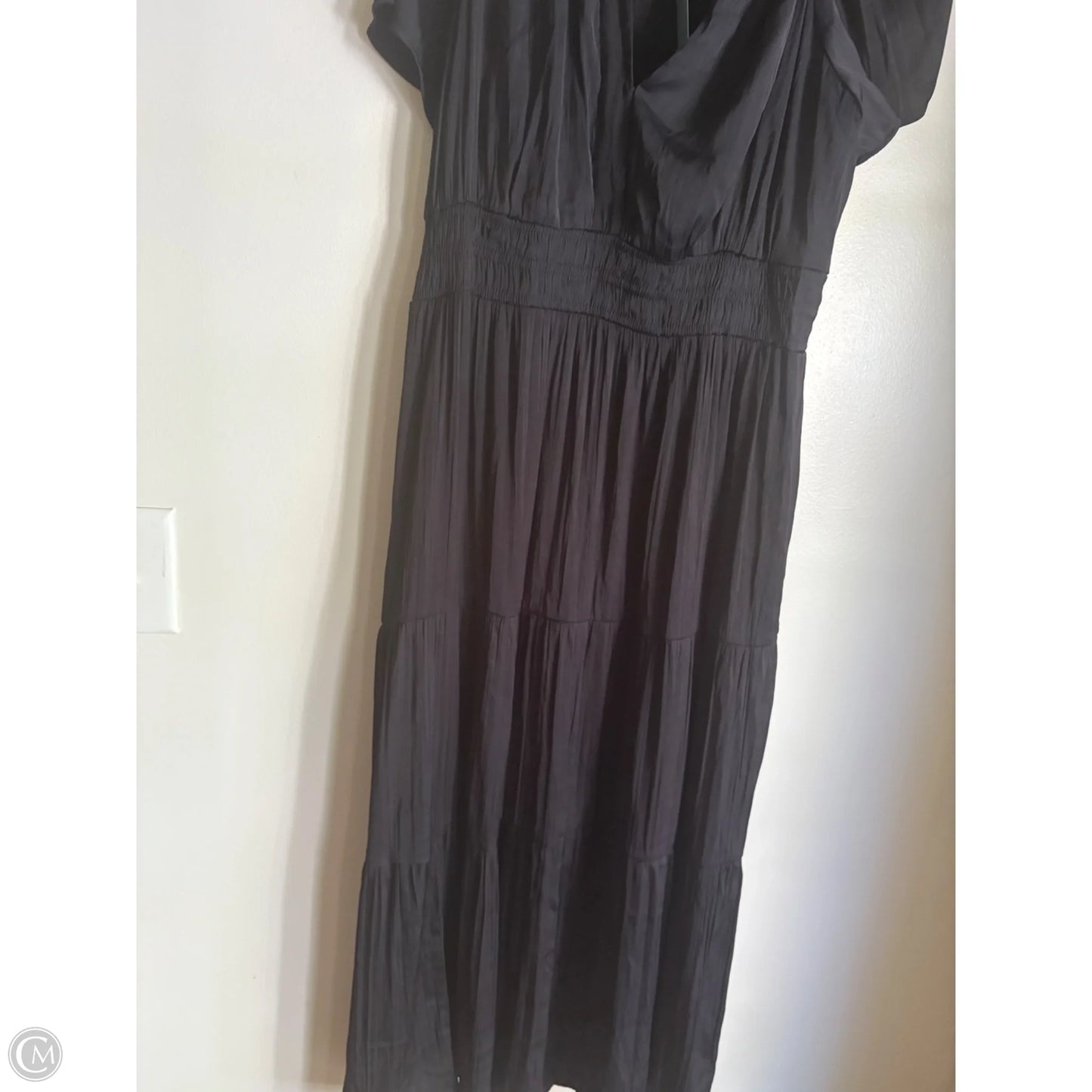 Dress Casual Midi By Anthropologie In Black, Size: 1x