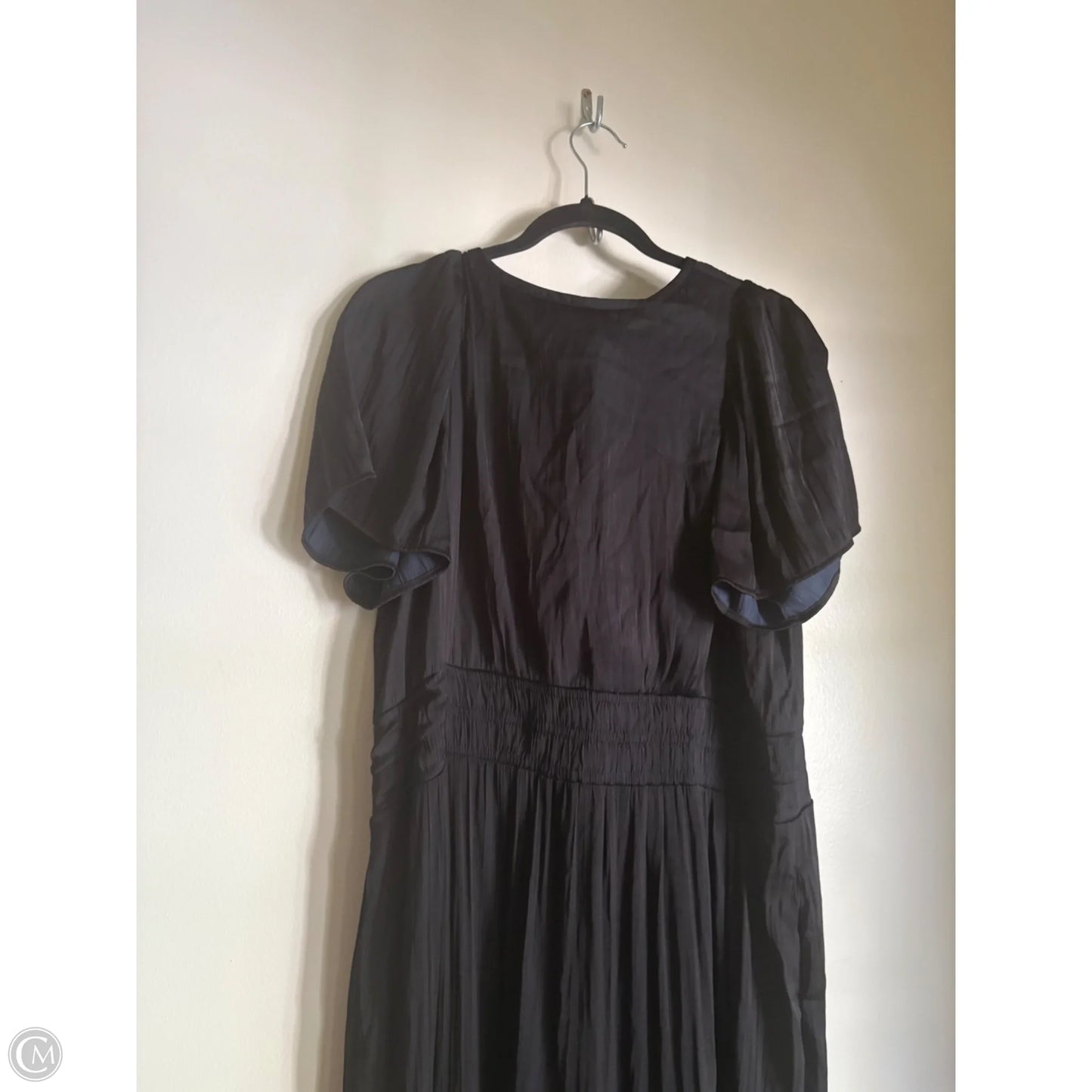 Dress Casual Midi By Anthropologie In Black, Size: 1x