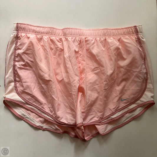 Athletic Shorts By Nike In Pink, Size: 2x