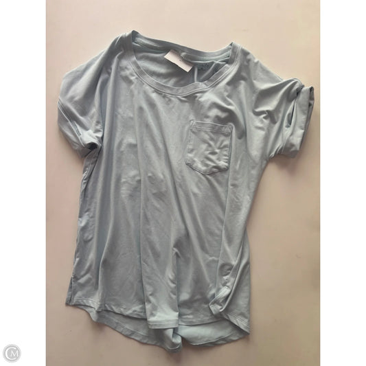 Blouse Short Sleeve By Wonderly In Blue, Size: M