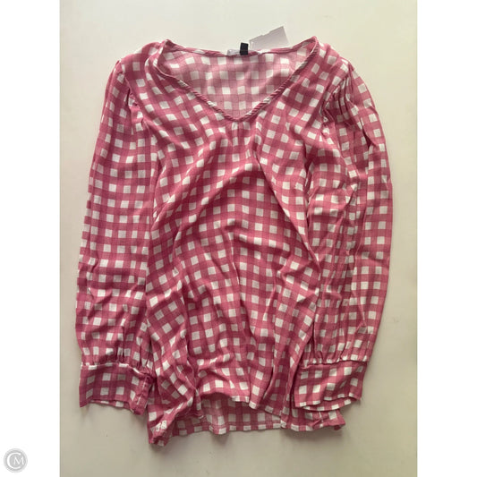 Blouse Long Sleeve By michelle mcdowell In Pink, Size: L