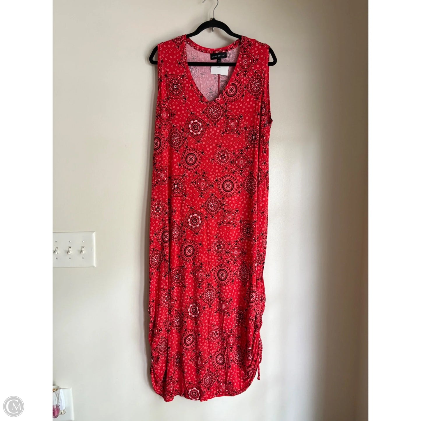 Dress Casual Midi By Lane Bryant In Red, Size: 18