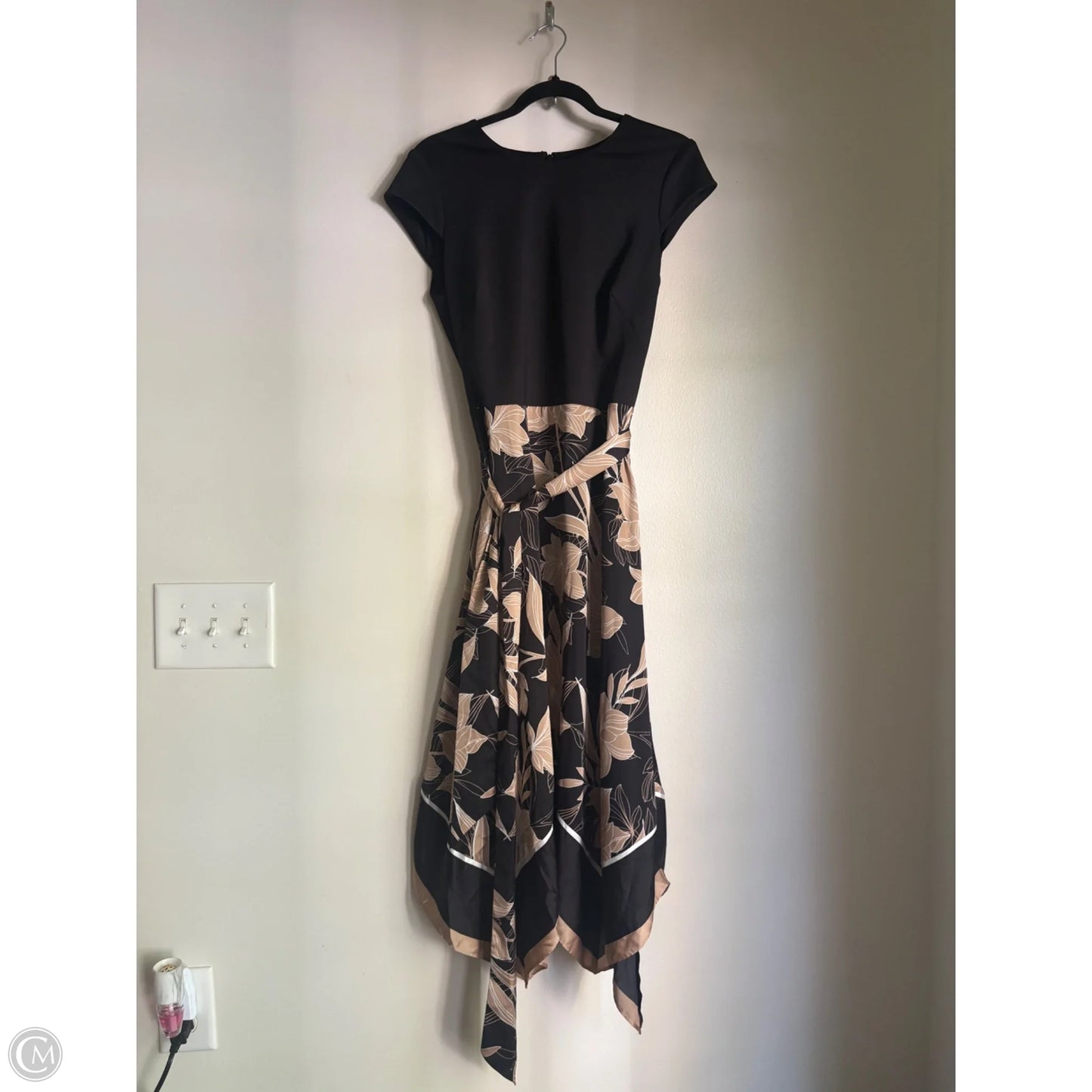 Dress Casual Midi By White House Black Market In Black, Size: 10
