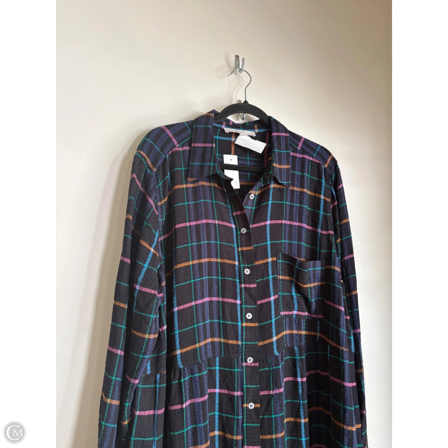 Dress Casual Short By Loft In Plaid Pattern, Size: Xxl