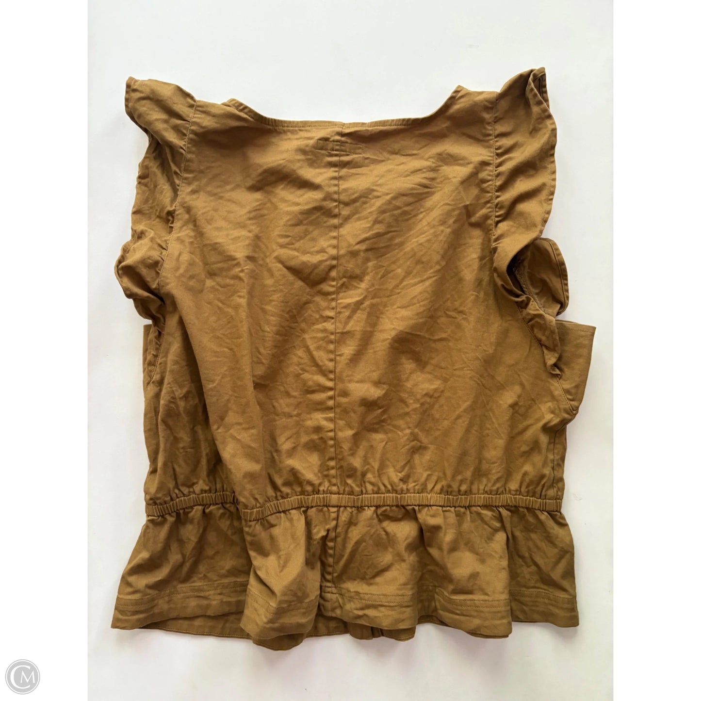 Blouse Sleeveless By Free Assembly In Brown, Size: Xxl
