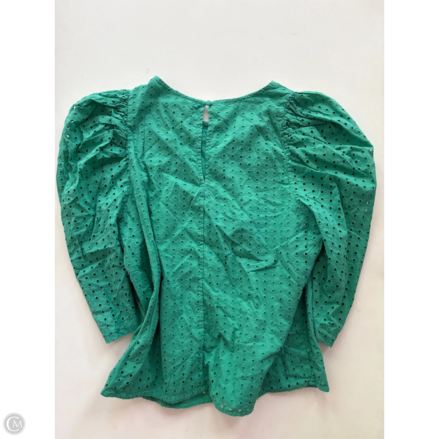 Blouse Long Sleeve By A New Day In Green, Size: M