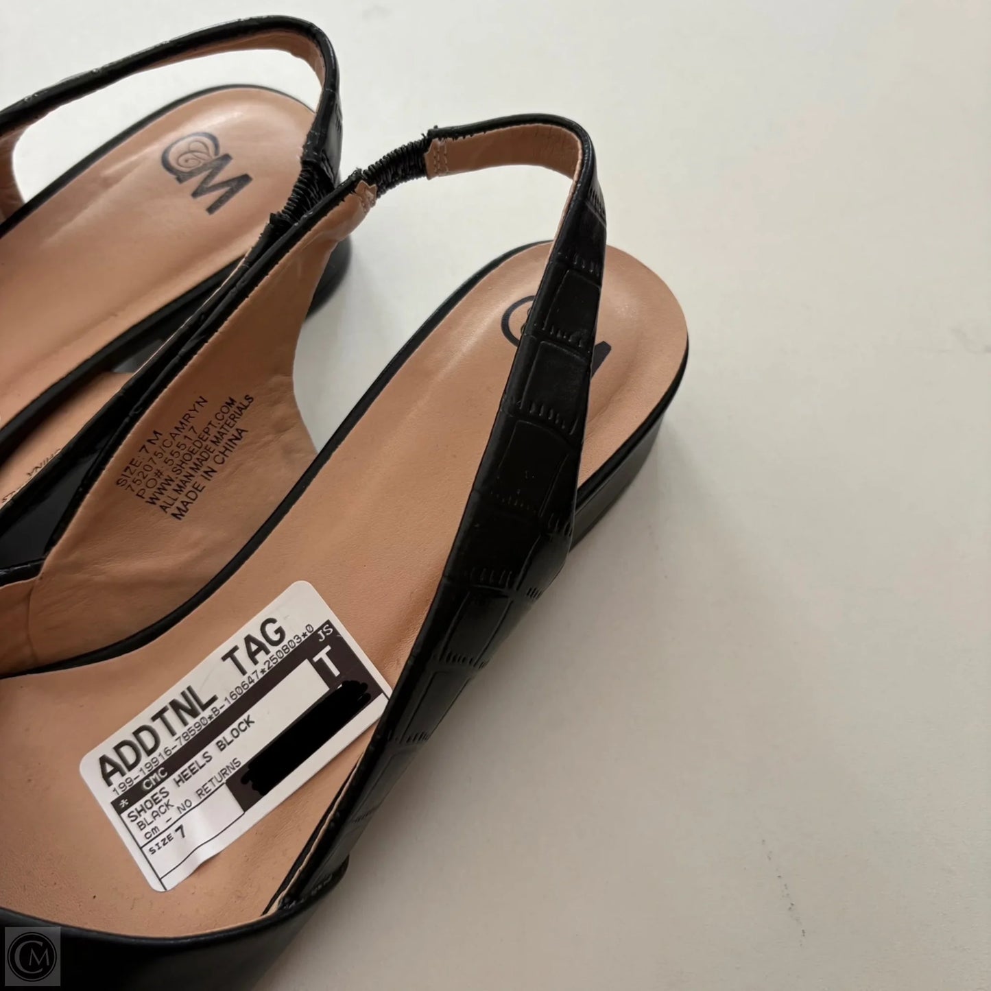 Shoes Heels Block By cm In Black, Size: 7
