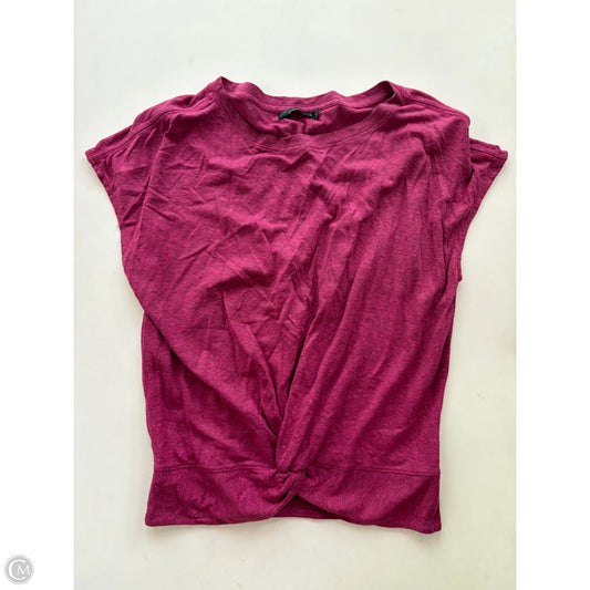 Athletic Top Short Sleeve By Prana In Pink, Size: S