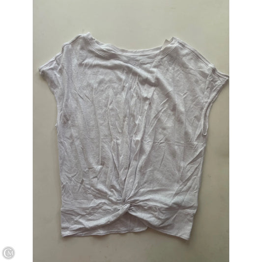 Athletic Top Short Sleeve By Prana In White, Size: S