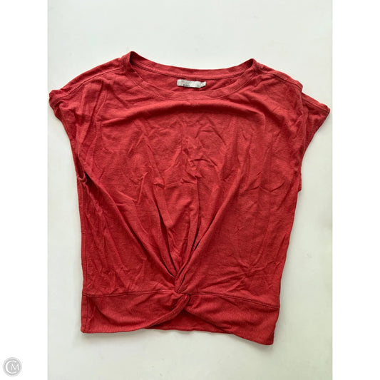 Athletic Top Short Sleeve By Prana In Orange, Size: S