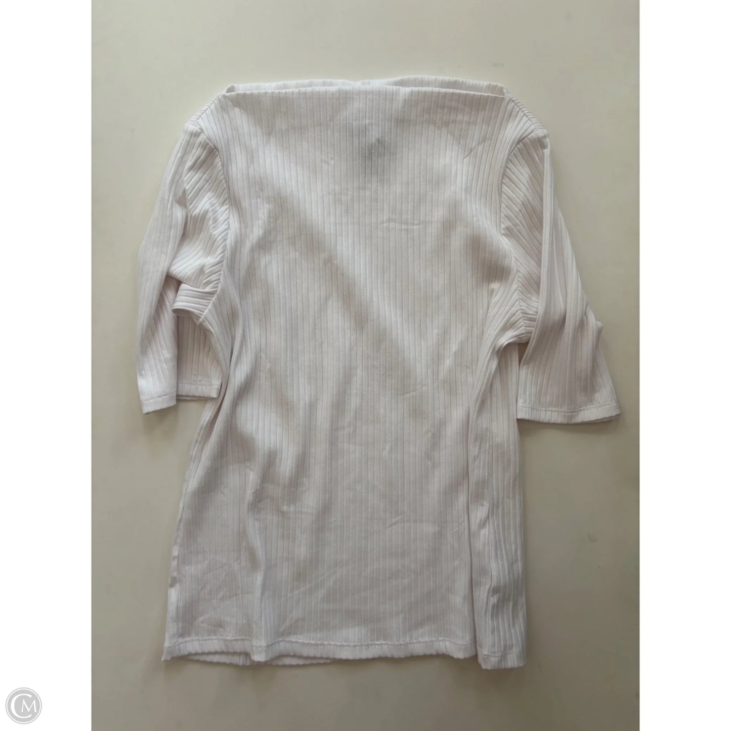 Blouse Short Sleeve By Old Navy In White, Size: L