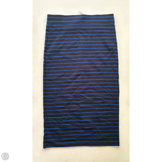 Skirt Mini & Short By Loft In Striped Pattern, Size: M