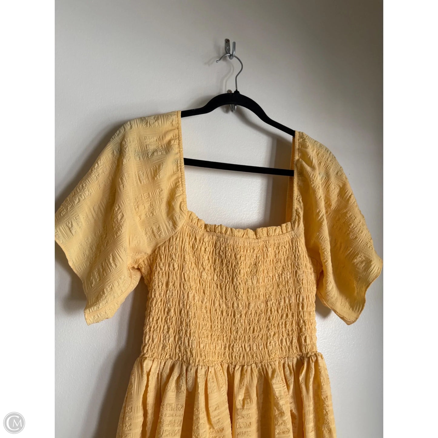 Dress Casual Midi By Mittoshop In Yellow, Size: L