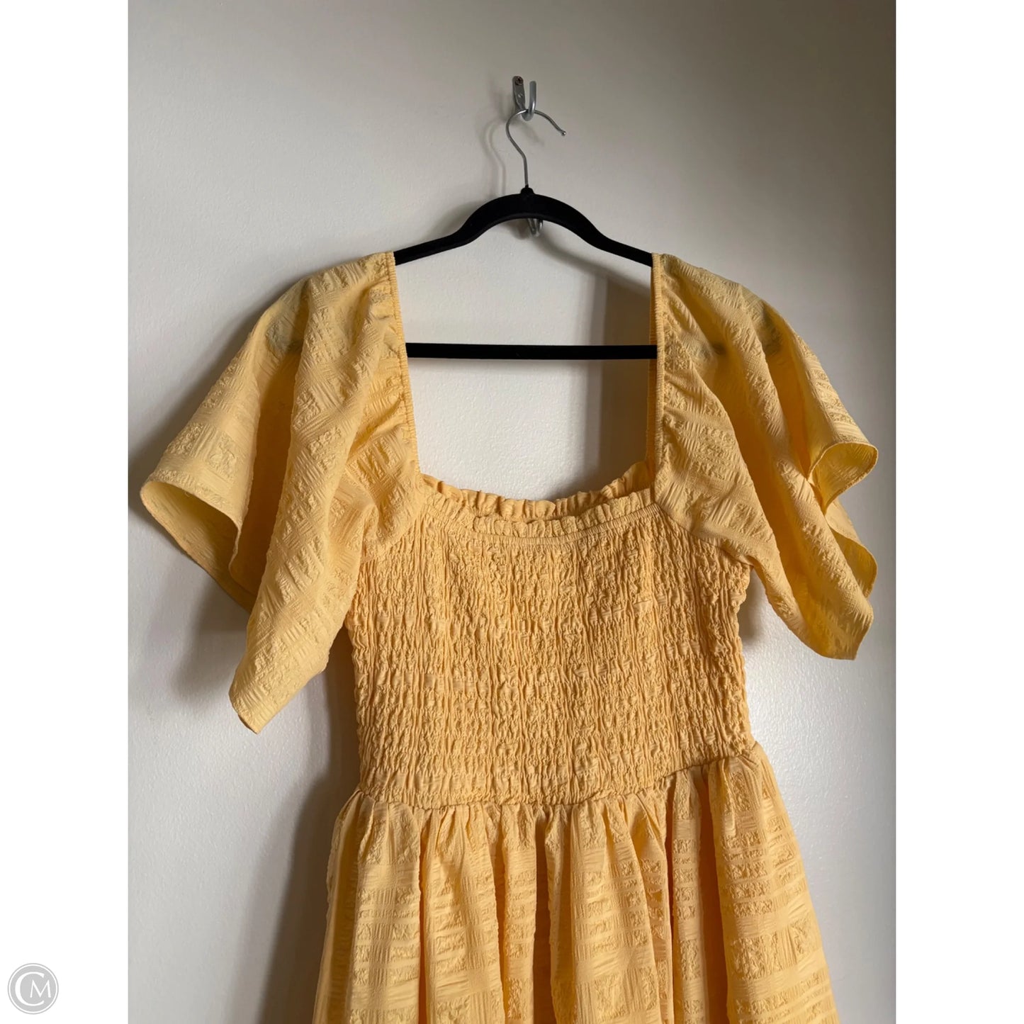 Dress Casual Midi By Mittoshop In Yellow, Size: L