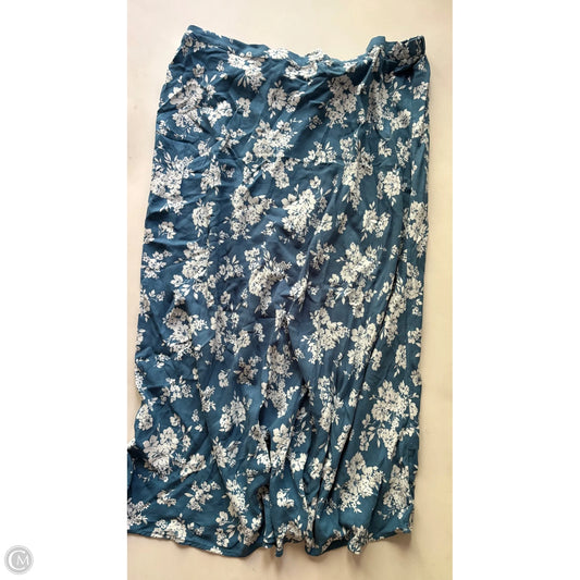 Skirt Midi By Old Navy In Floral Print, Size: Xxl