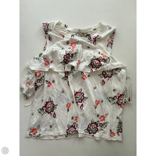 Blouse Sleeveless By True Craft In Floral Print, Size: Xl