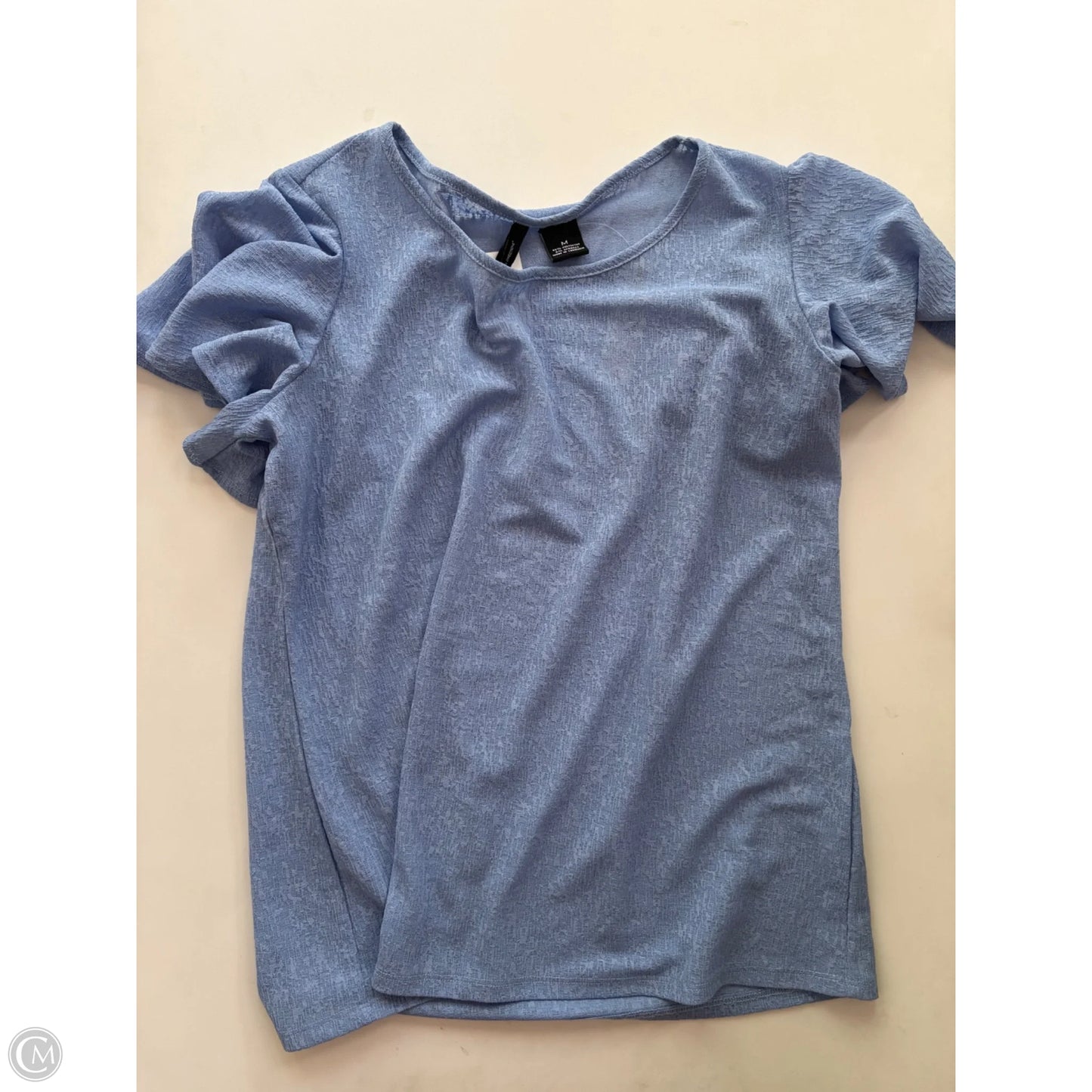 Blouse Short Sleeve By New Directions In Blue, Size: M