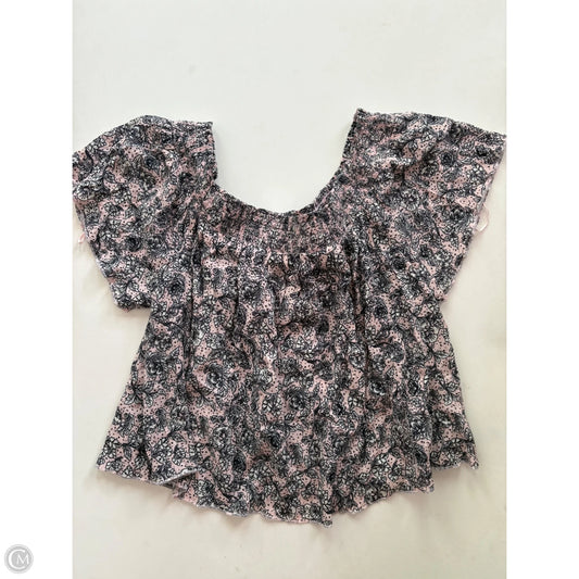 Blouse Short Sleeve By True Craft In Pink, Size: Xl
