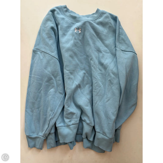 Athletic Sweatshirt Crewneck By Under Armour In Blue, Size: M