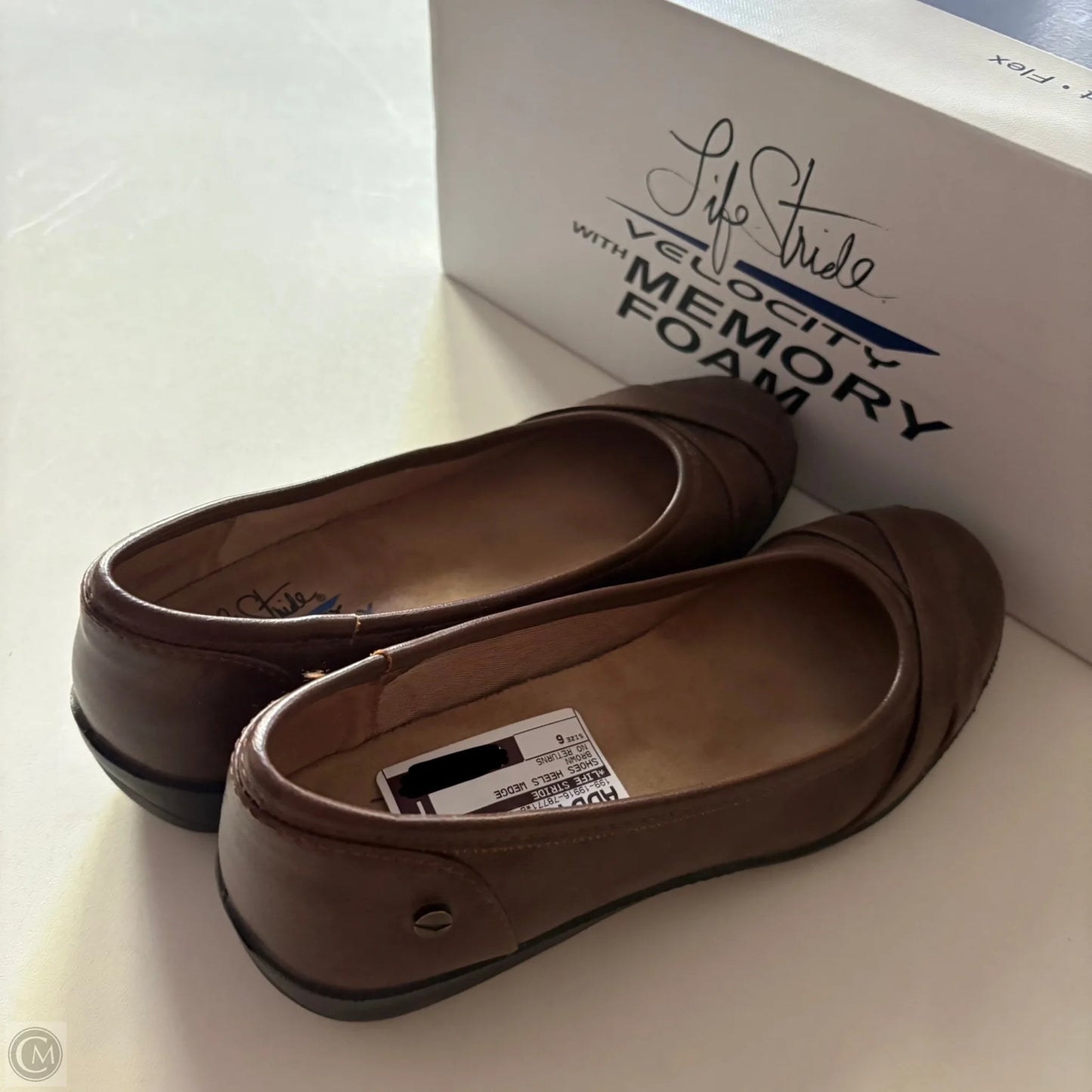 Shoes Heels Wedge By Life Stride In Brown, Size: 6