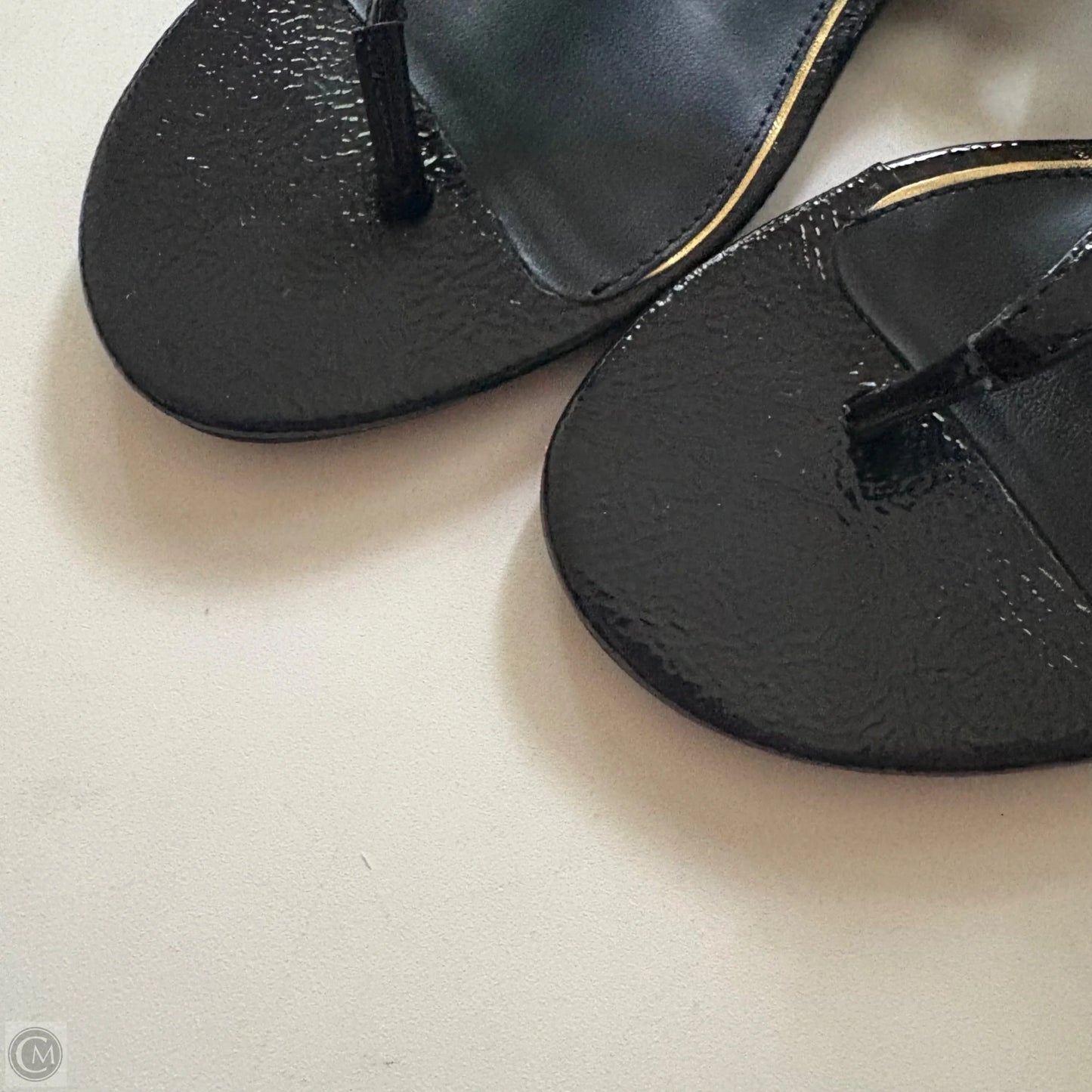 Sandals Flats By Lauren By Ralph Lauren In Black, Size: 8