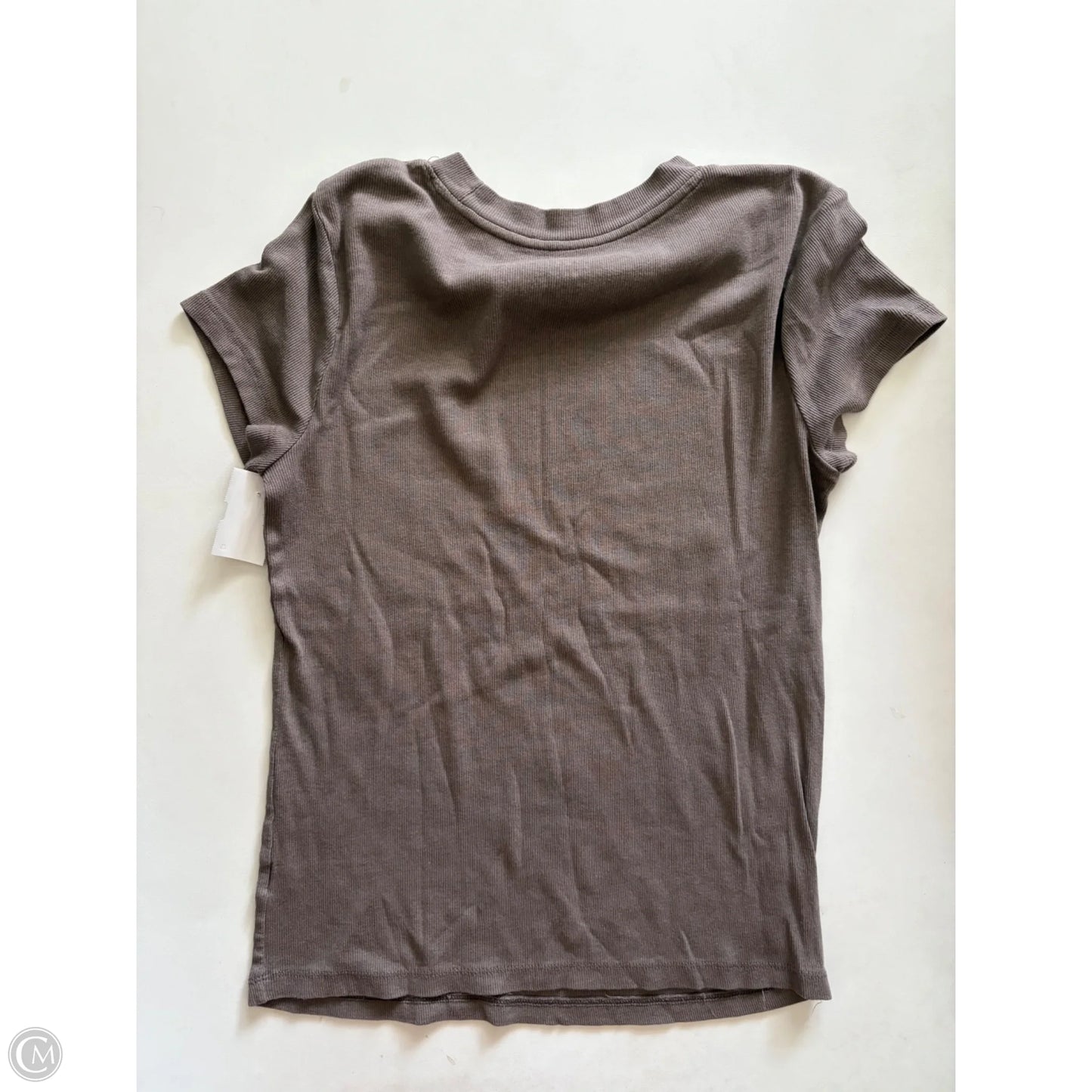 Blouse Short Sleeve By A New Day In Brown, Size: M