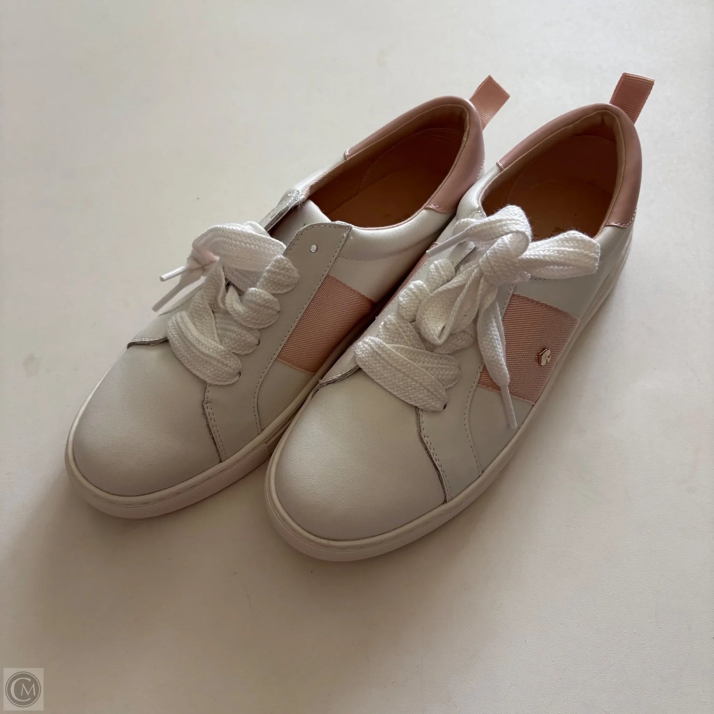 Shoes Designer By Kate Spade In Pink & White, Size: 7