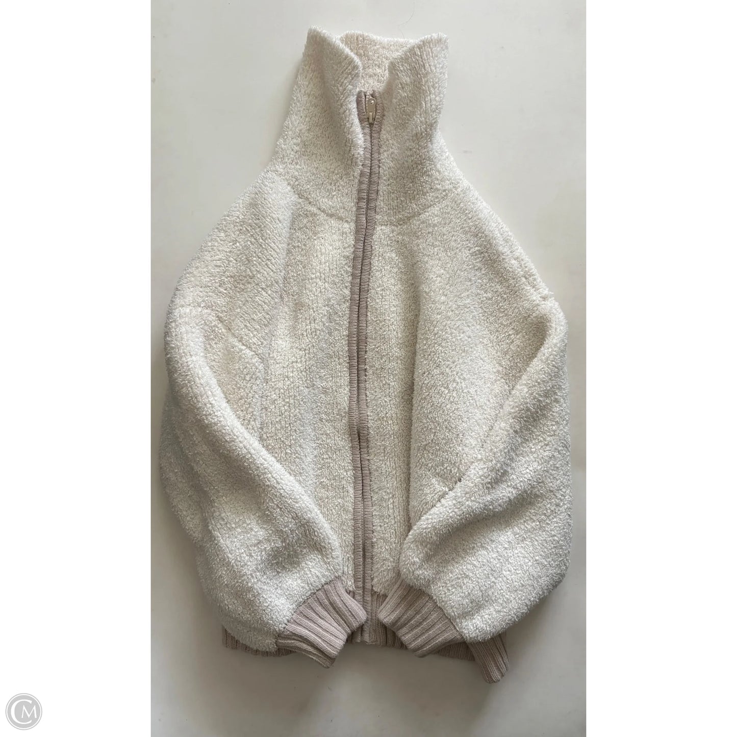 Jacket Faux Fur & Sherpa By Aerie In White, Size: L