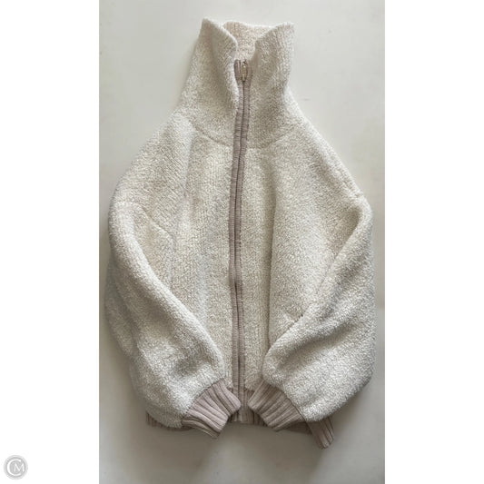 Jacket Faux Fur & Sherpa By Aerie In White, Size: L