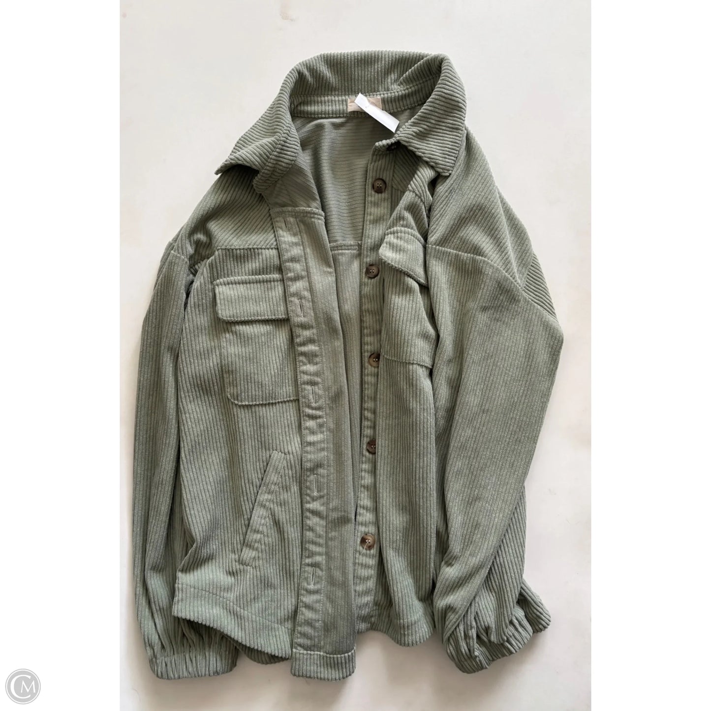 Jacket Moto By ott In Green, Size: M