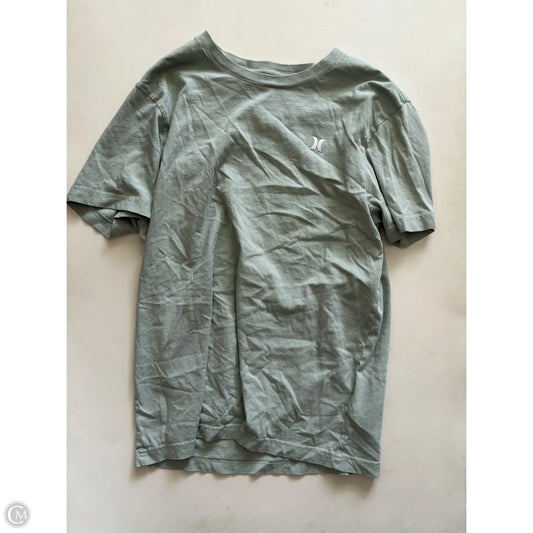 Top Short Sleeve By Hurley In Grey, Size: S