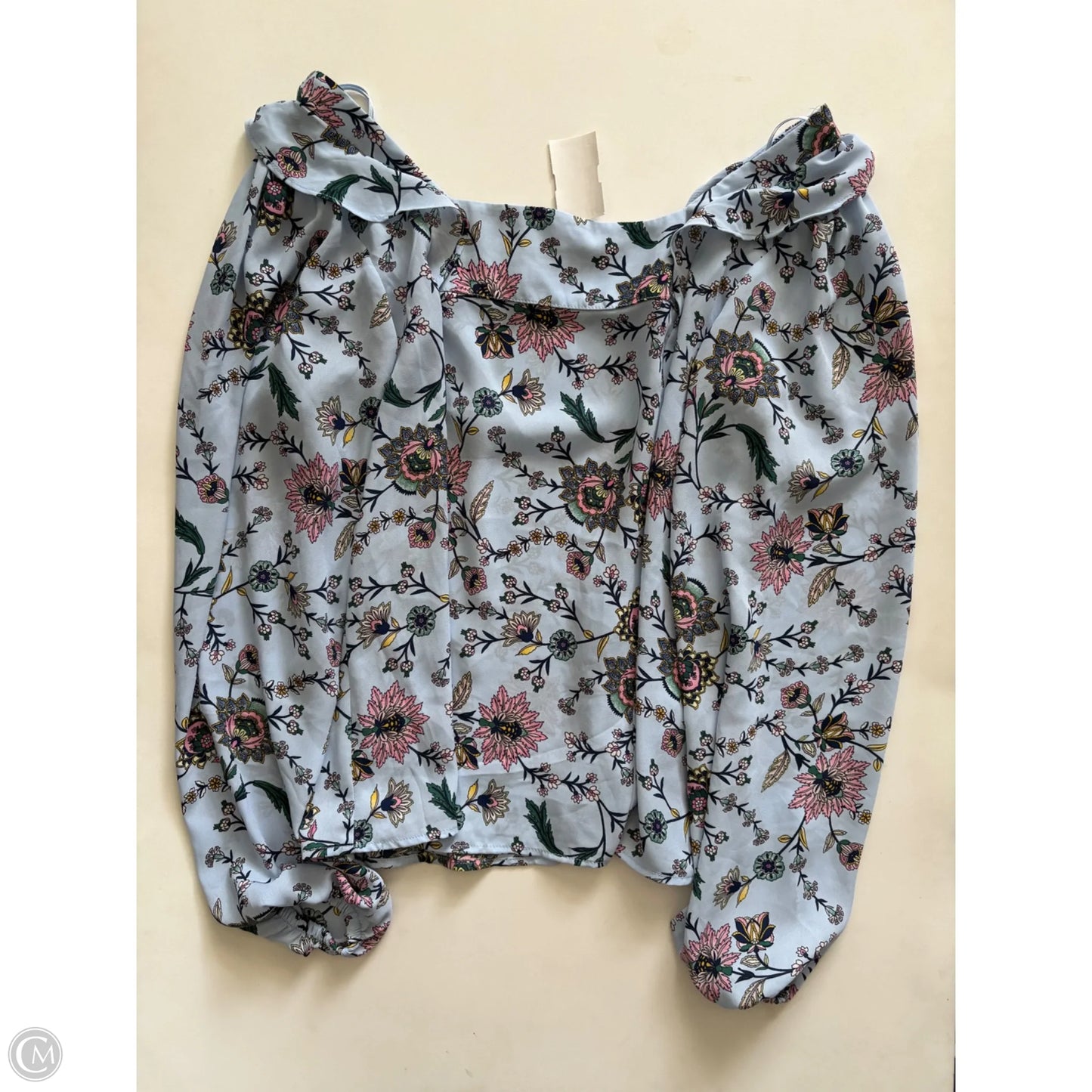 Blouse Long Sleeve By Banana Republic In Floral Print, Size: S
