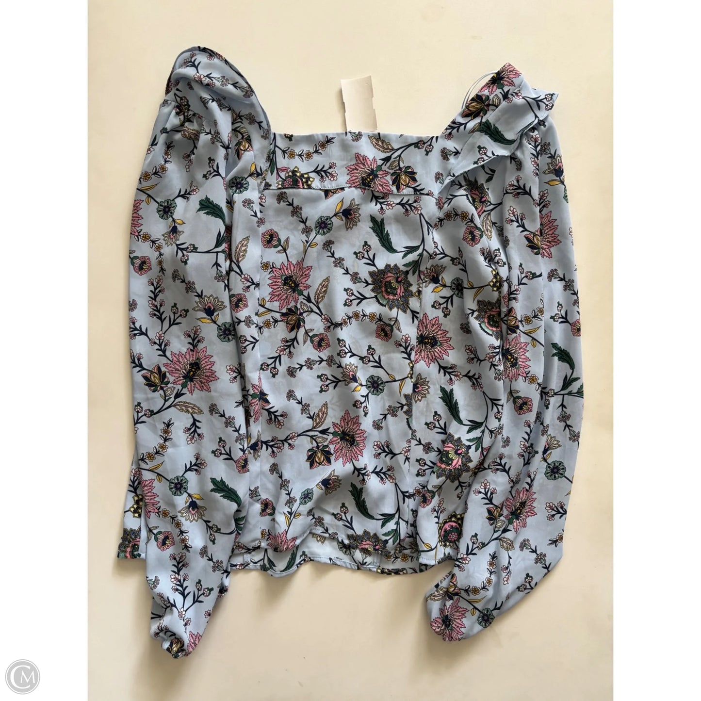 Blouse Long Sleeve By Banana Republic In Floral Print, Size: S