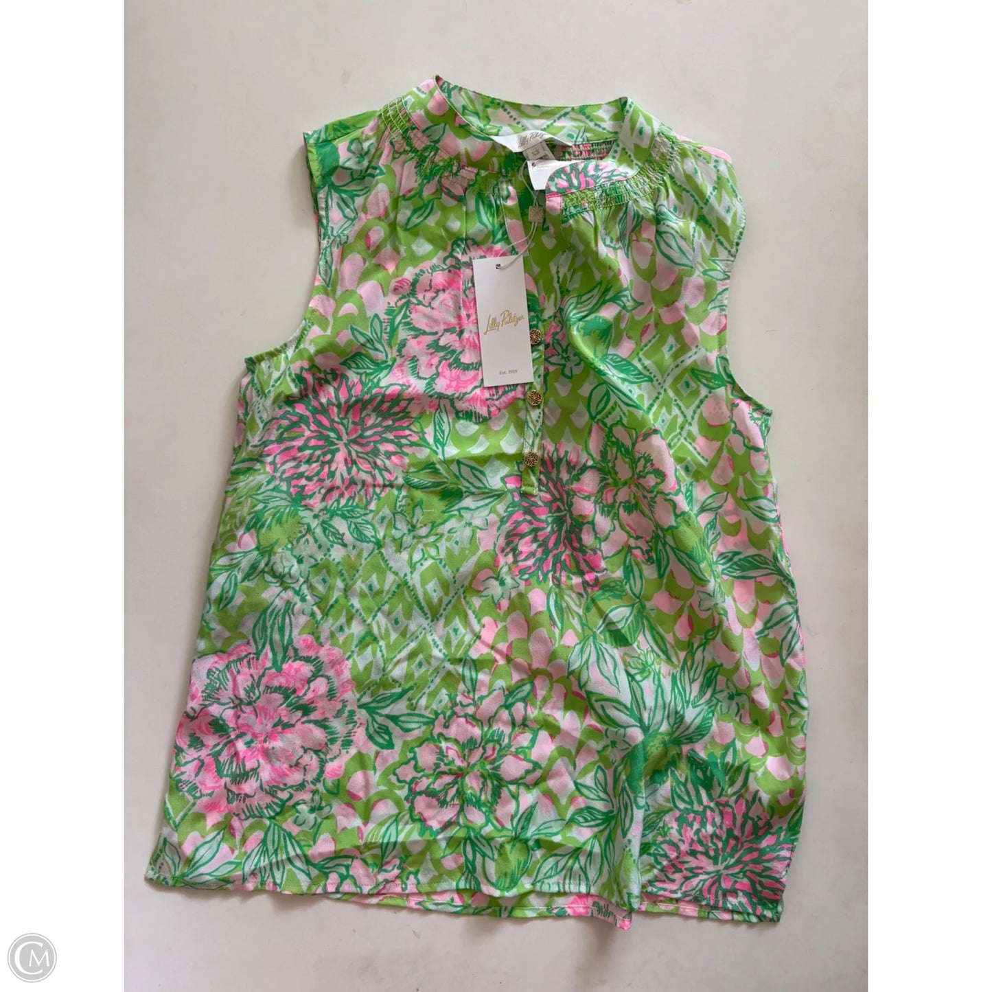 Tank Top Designer By Lilly Pulitzer In Green, Size: Xs