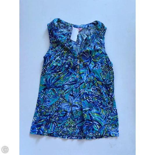 Tank Top Designer By Lilly Pulitzer In Blue, Size: Xs