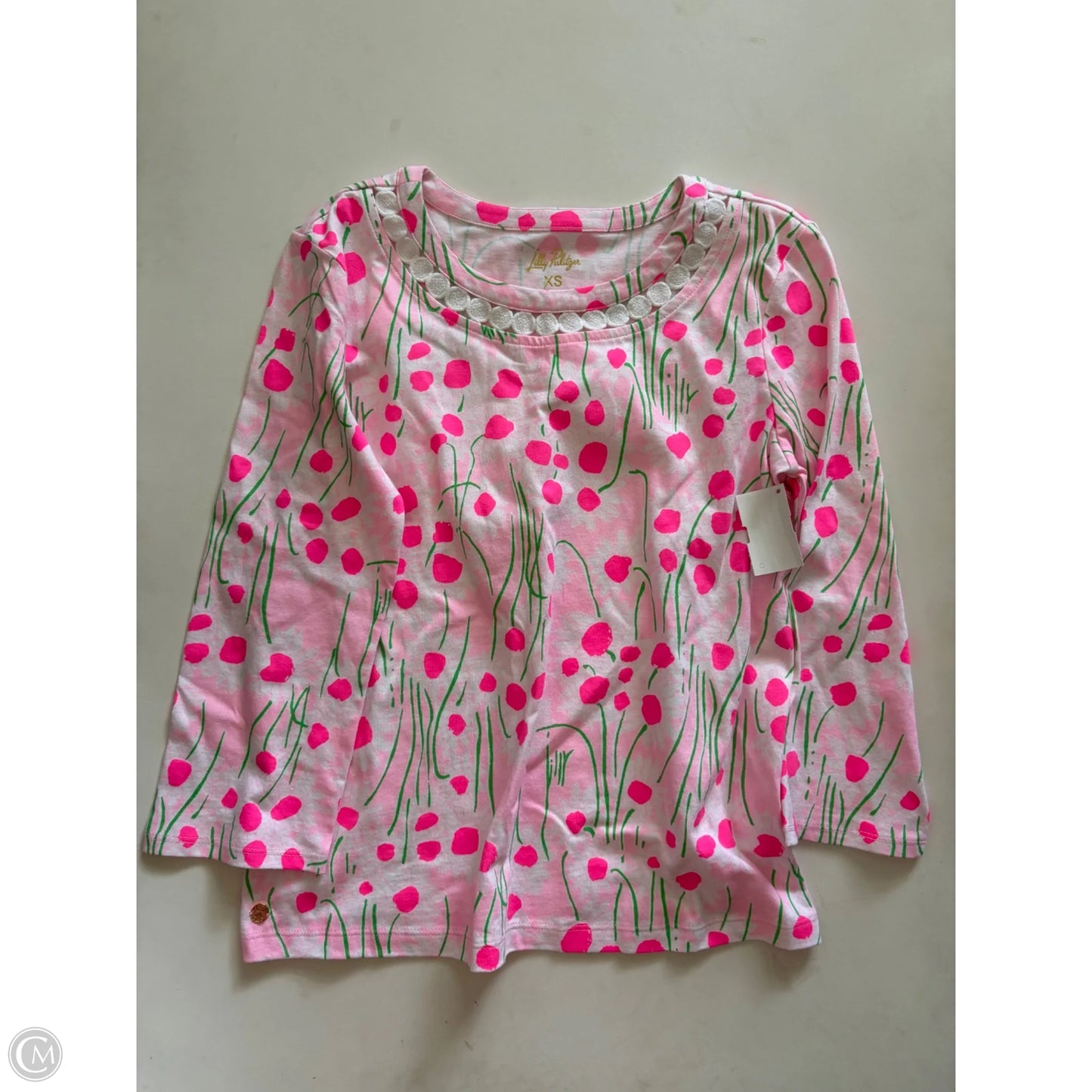 Blouse Designer By Lilly Pulitzer In Pink, Size: Xs