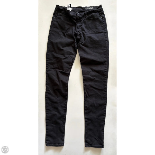 Jeans Skinny By Gap In Black, Size: 8