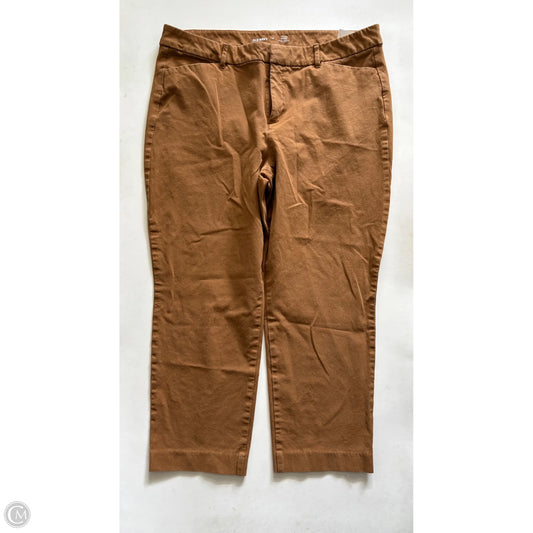 Jeans Cropped By Old Navy In Brown, Size: 16