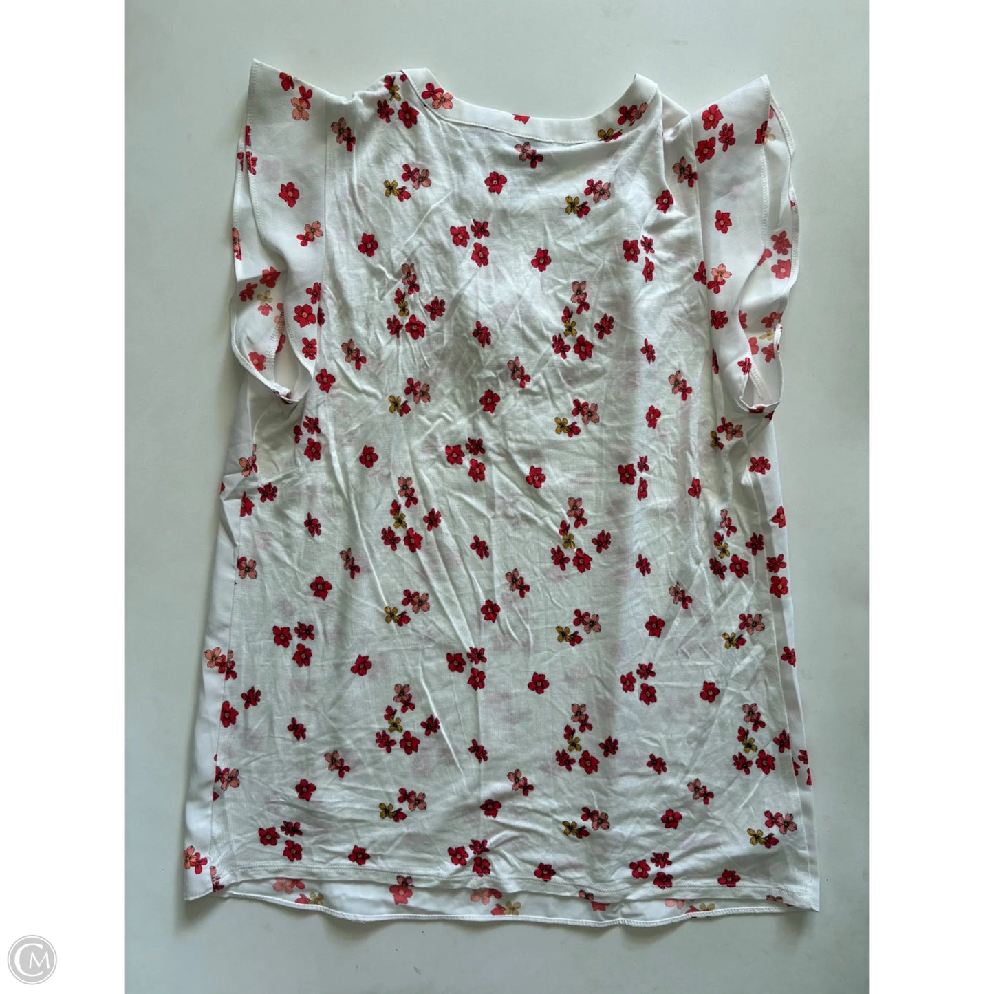 Blouse Short Sleeve By Loft In White, Size: M