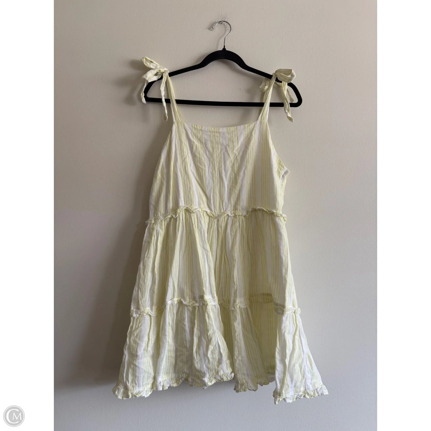 Dress Casual Midi By Mi Ami In Striped Pattern, Size: L