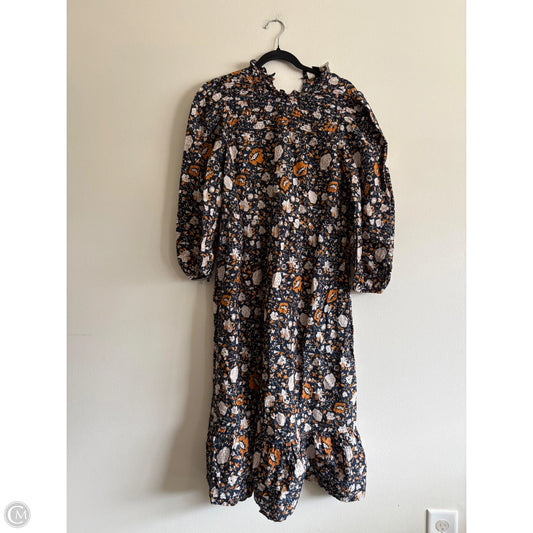 Dress Casual Midi By Universal Thread In Floral Print, Size: M