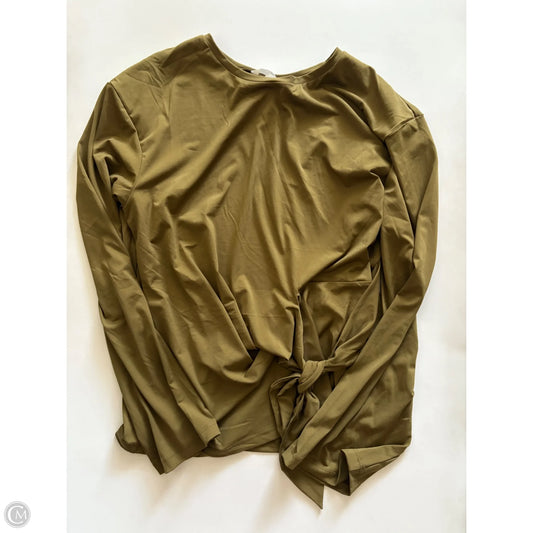 Blouse Long Sleeve By H&m In Green, Size: M