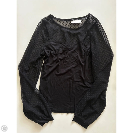 Blouse Long Sleeve By Ambiance Apparel In Black, Size: M